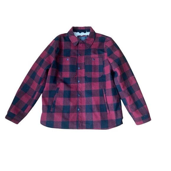 G.H. Bass & Co. Womans Wool Blended Lined Jacket Buffalo Red - Picture 1 of 6